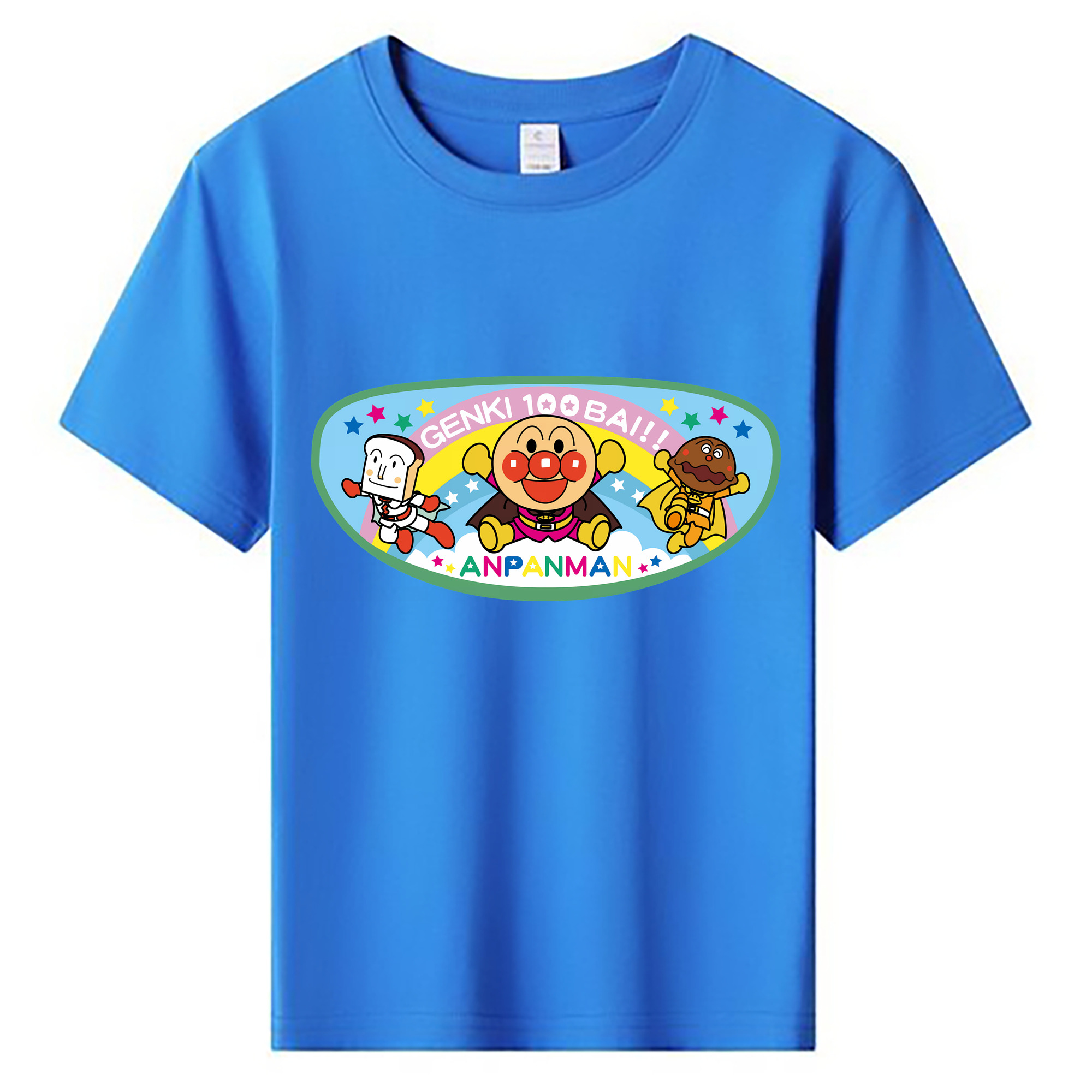（画像用） アンパンマン Anpanman 綿100％キッズTシャツ（フロントプリント）